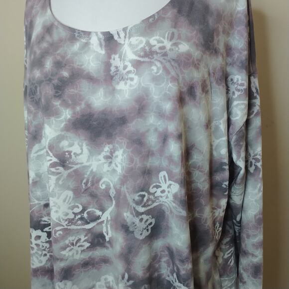 J Jill Pure Jill Floral Shirt Long Sleeve Tee Boxy - Picture 6 of 10
